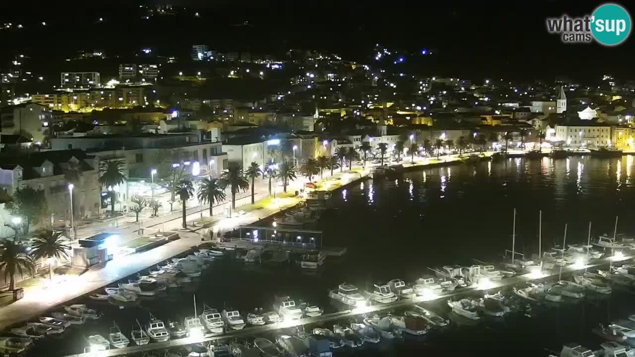 Stupendo panorama di Makarska livecam