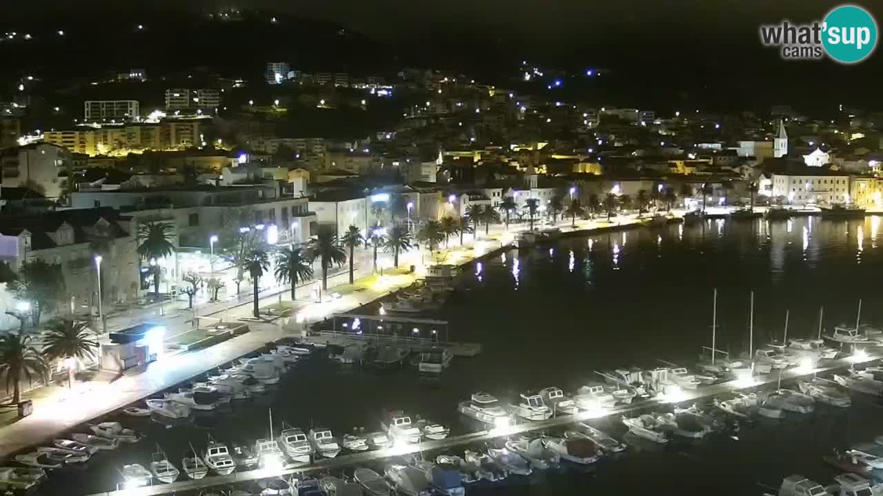 Stupendo panorama di Makarska livecam