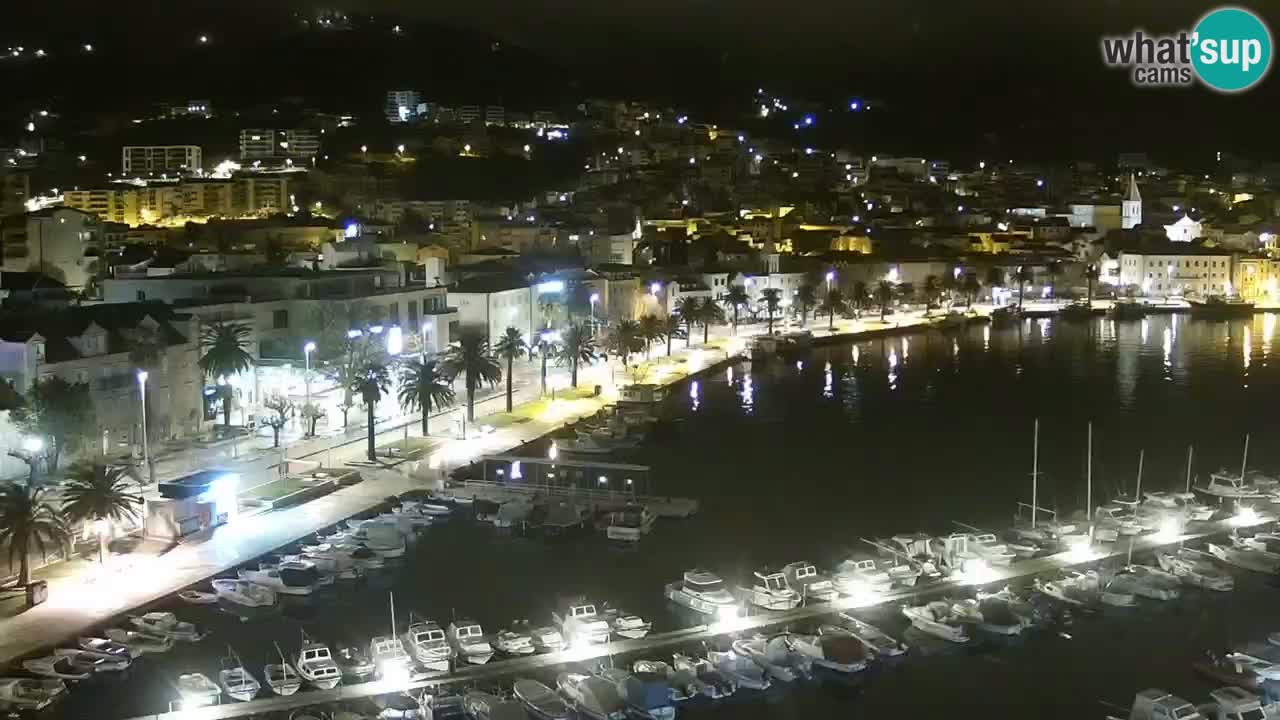 Stupendo panorama di Makarska livecam