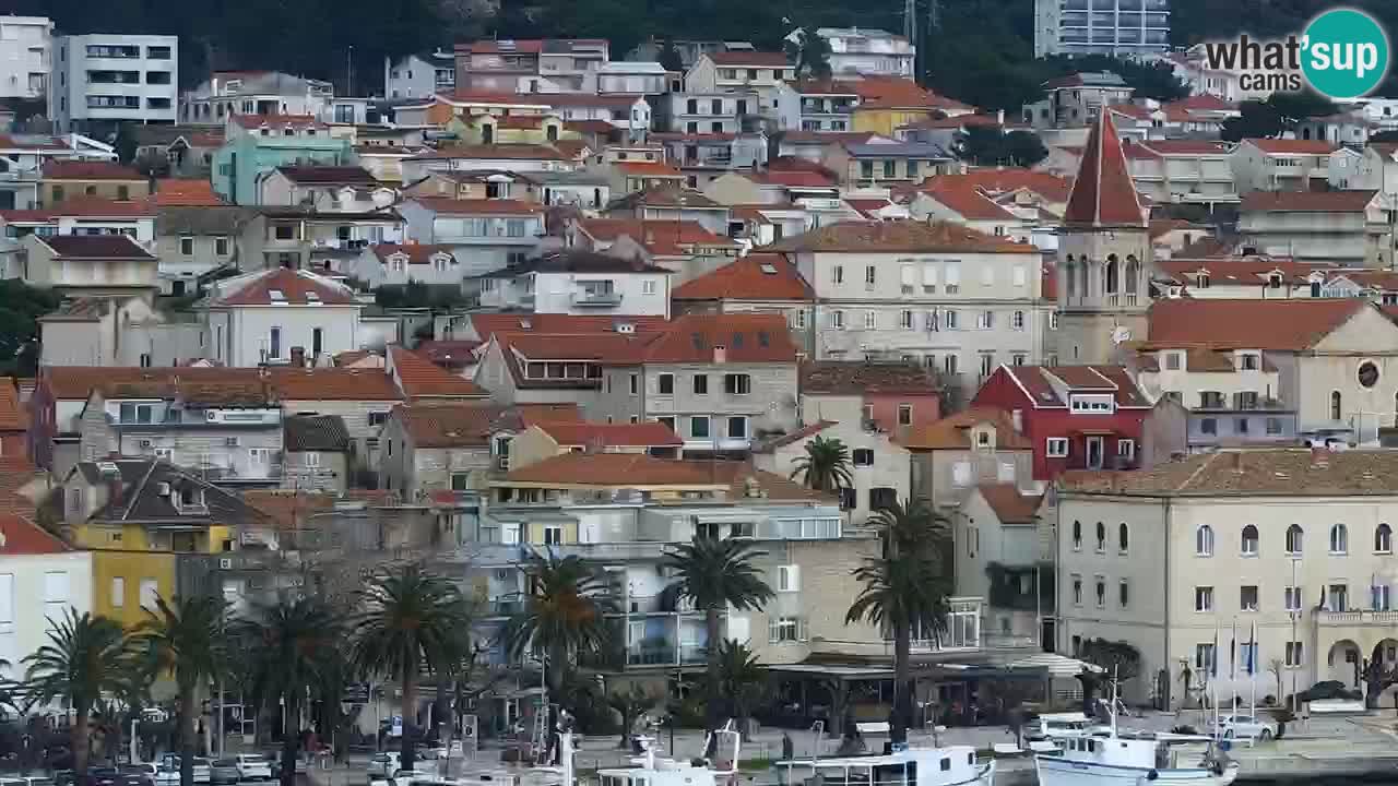 Stupendo panorama di Makarska livecam