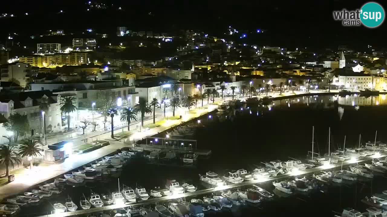 Stupendo panorama di Makarska livecam