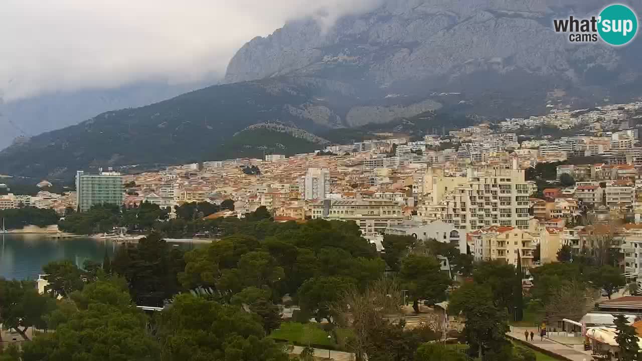 Stupendo panorama di Makarska livecam