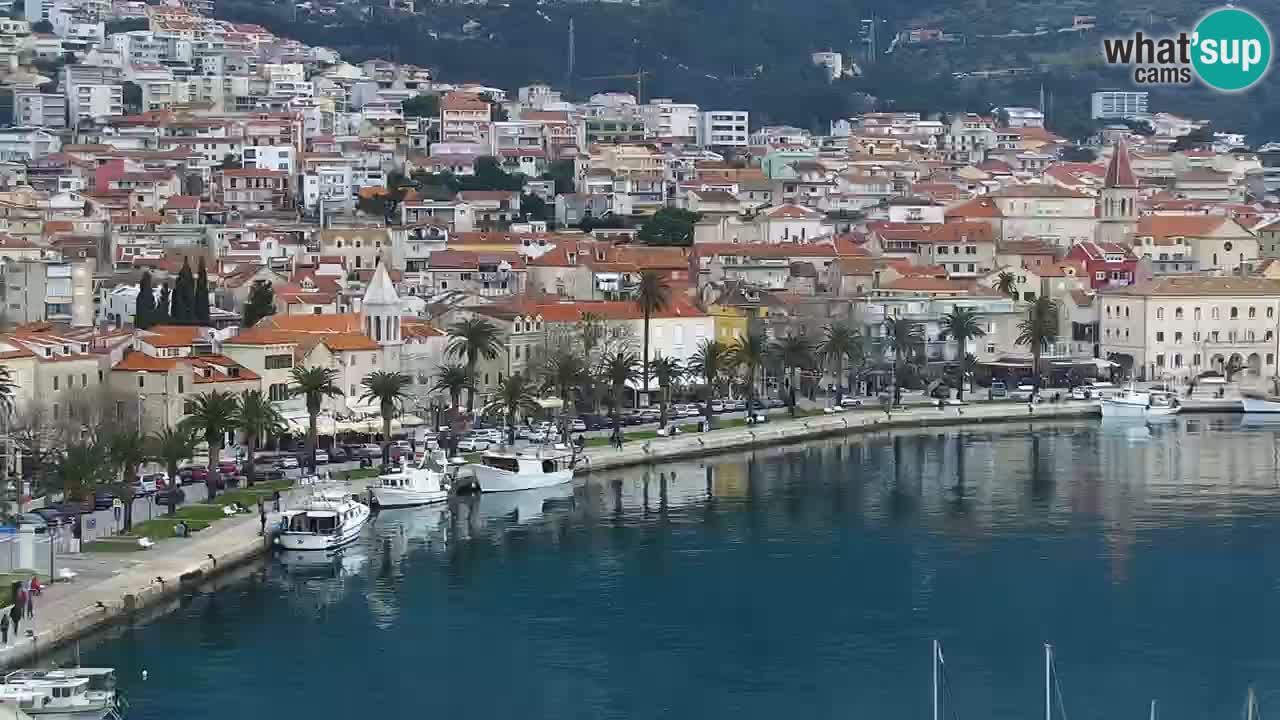 Stupendo panorama di Makarska livecam