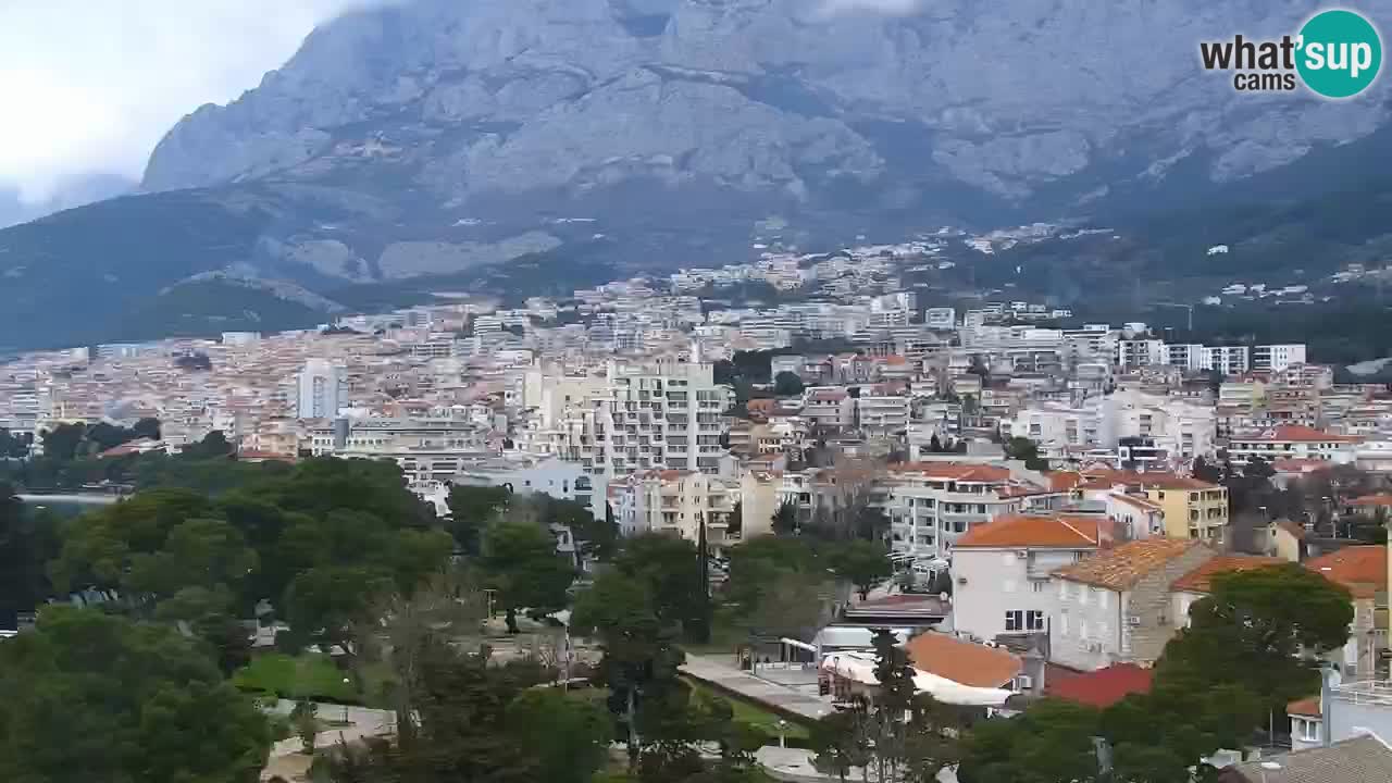 Stupendo panorama di Makarska livecam