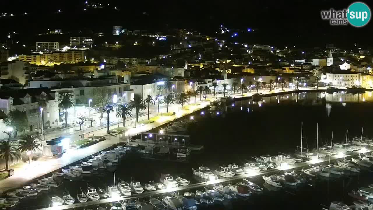 Stupendo panorama di Makarska livecam