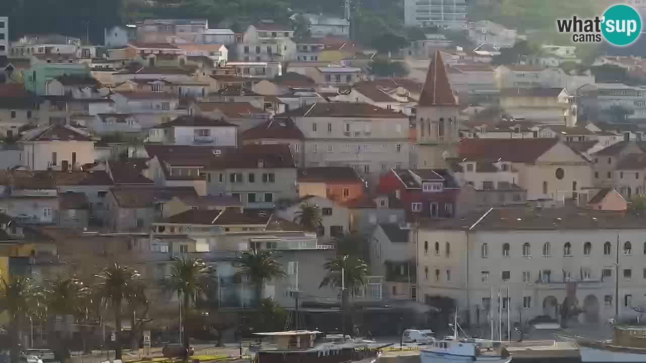 Stupendo panorama di Makarska livecam