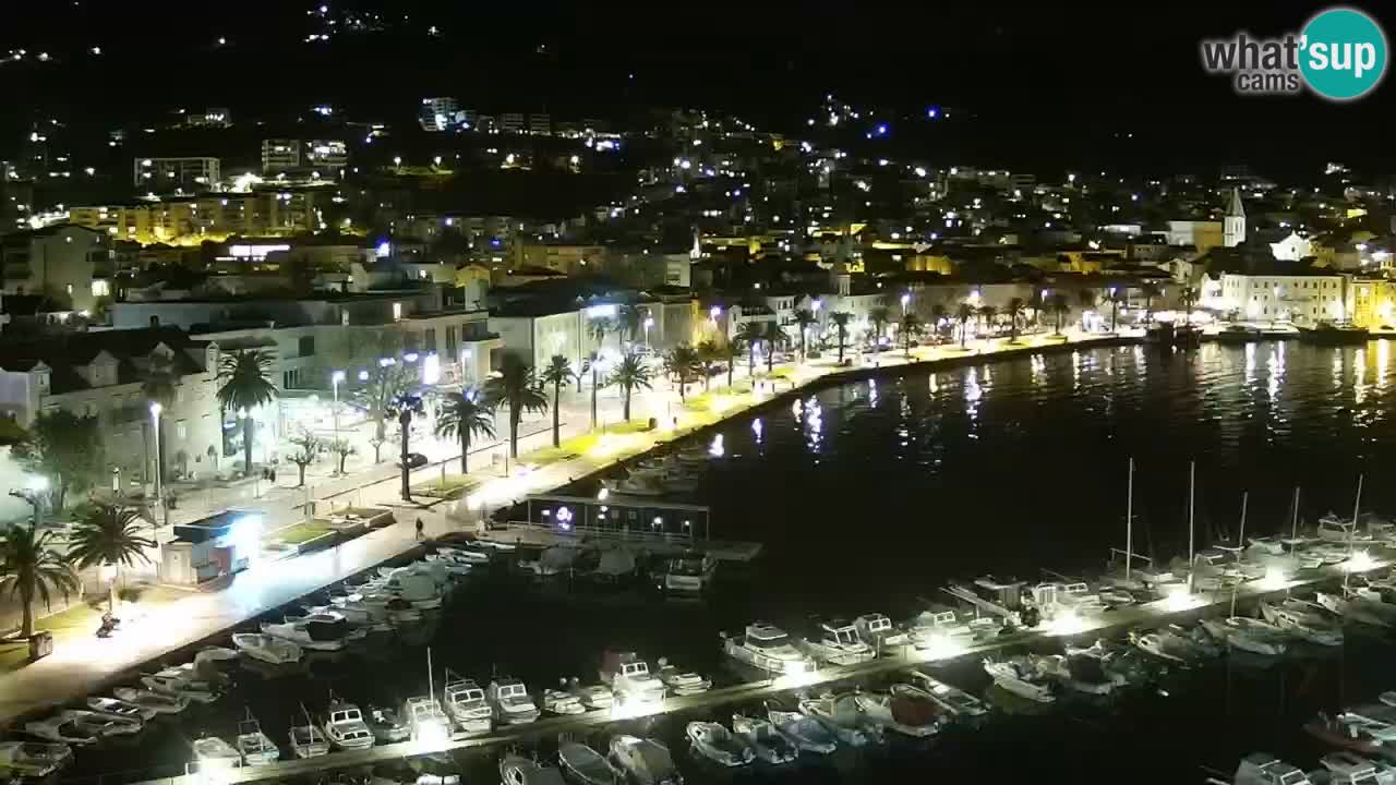 Stupendo panorama di Makarska livecam