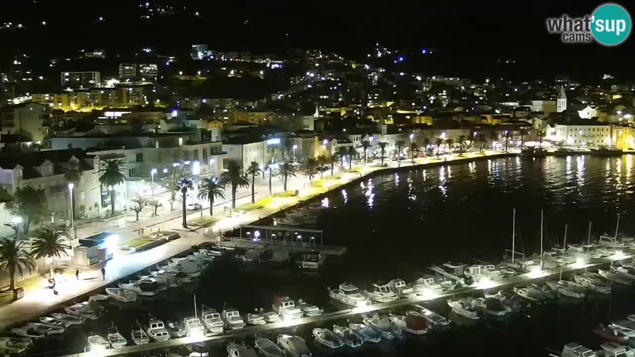 Stupendo panorama di Makarska livecam