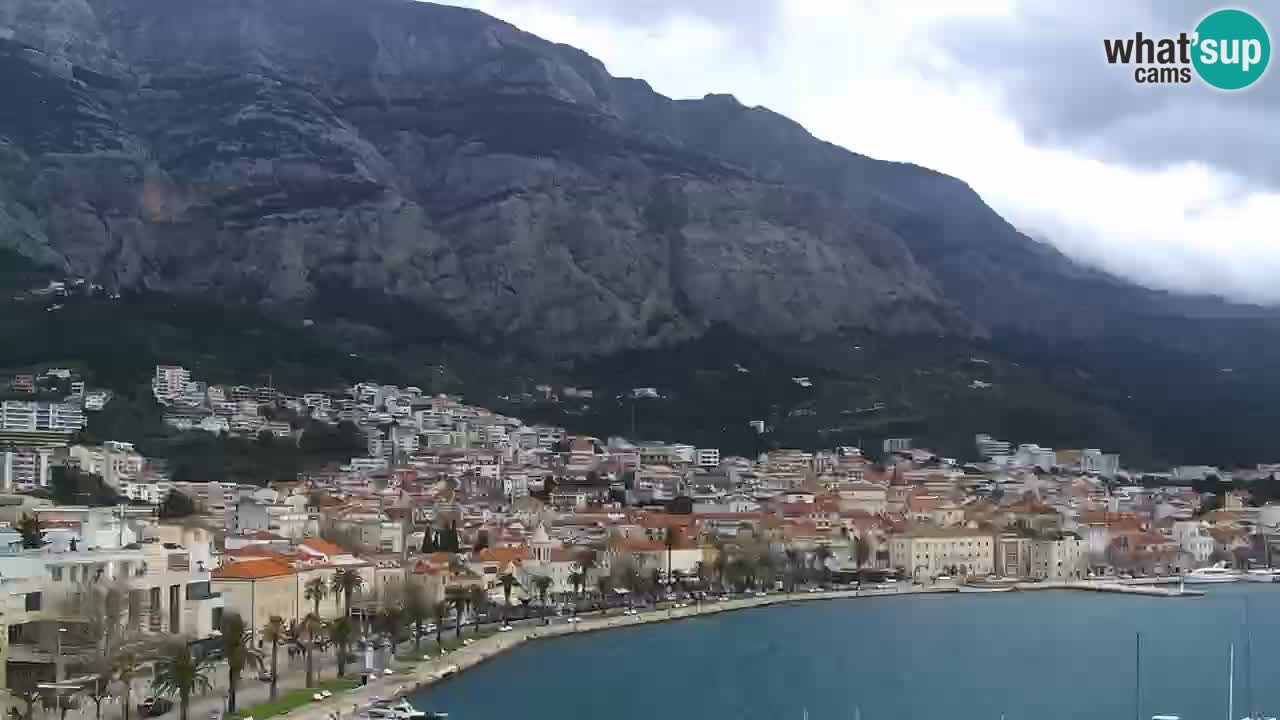 Stupendo panorama di Makarska livecam