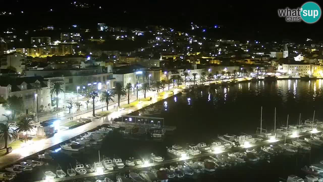 Stupendo panorama di Makarska livecam