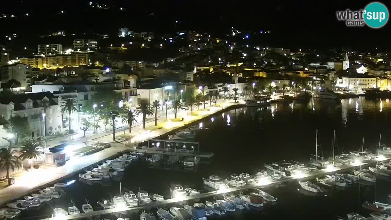 Stupendo panorama di Makarska livecam