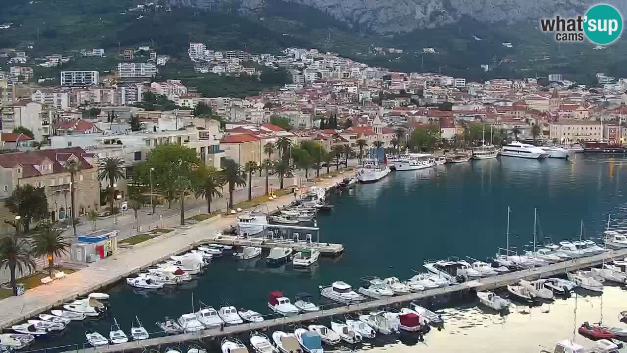 Stupendo panorama di Makarska livecam