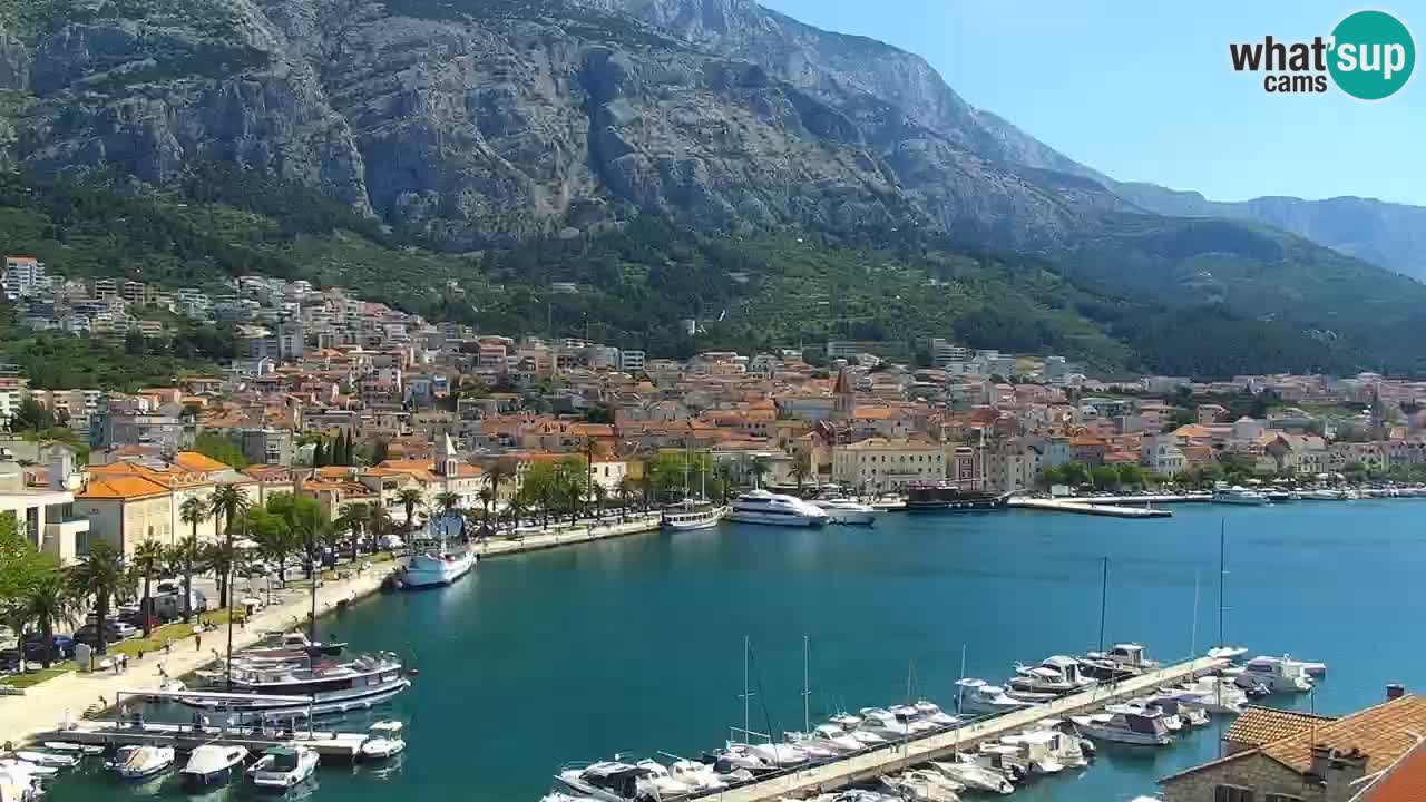Stupendo panorama di Makarska livecam