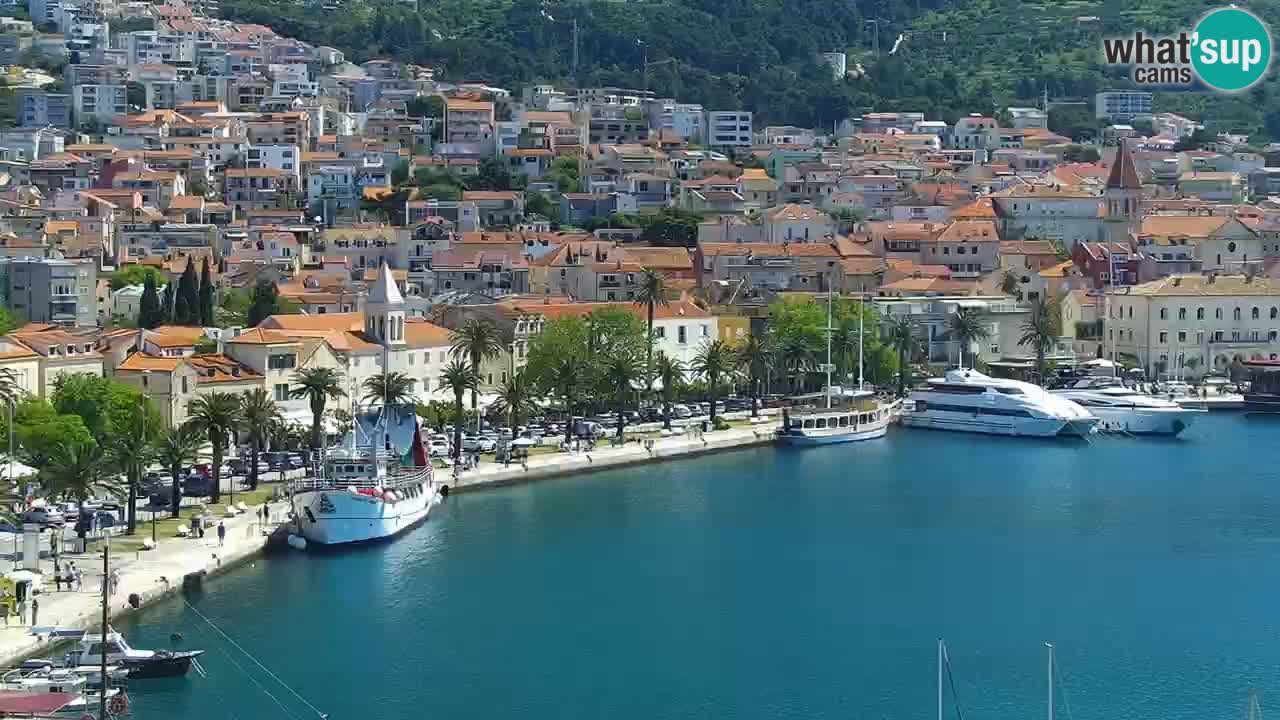 Stupendo panorama di Makarska livecam
