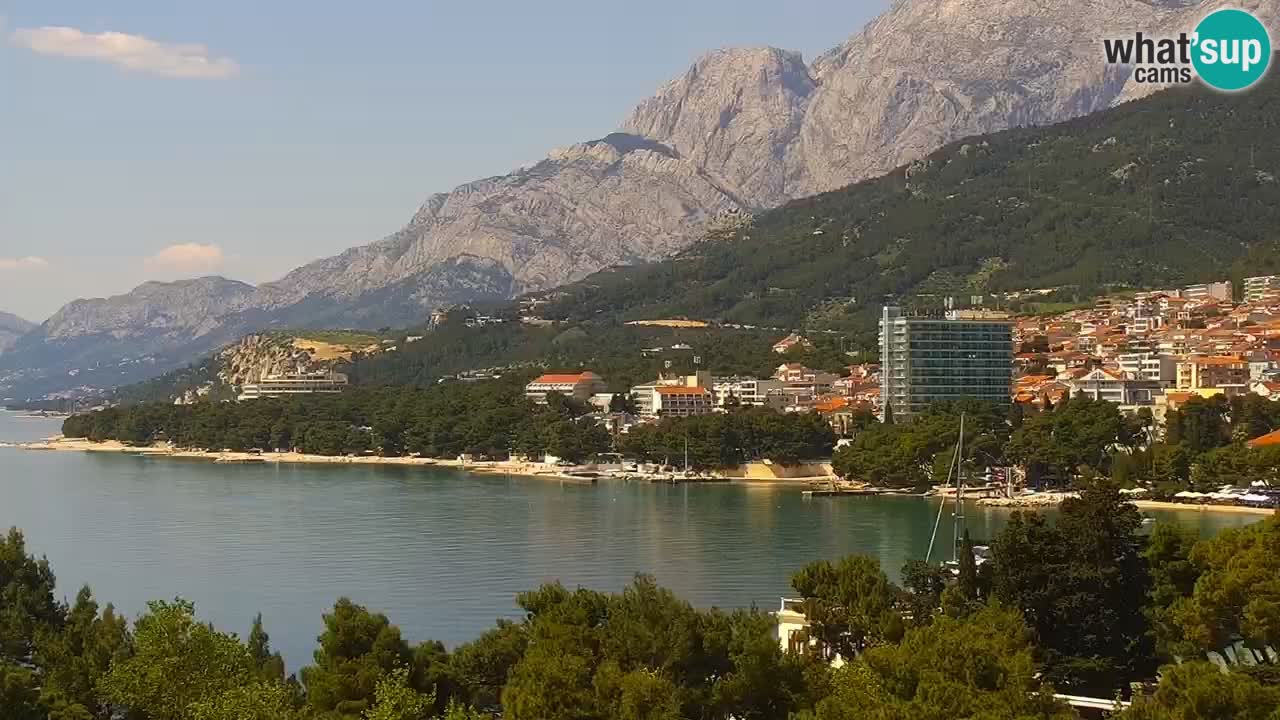 Stupendo panorama di Makarska livecam
