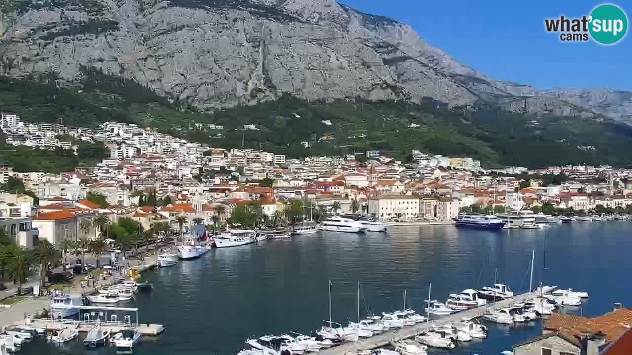 Stupendo panorama di Makarska livecam