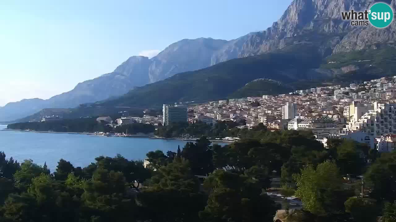 Stupendo panorama di Makarska livecam