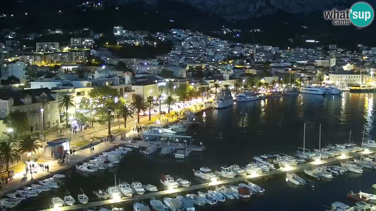 Stupendo panorama di Makarska livecam
