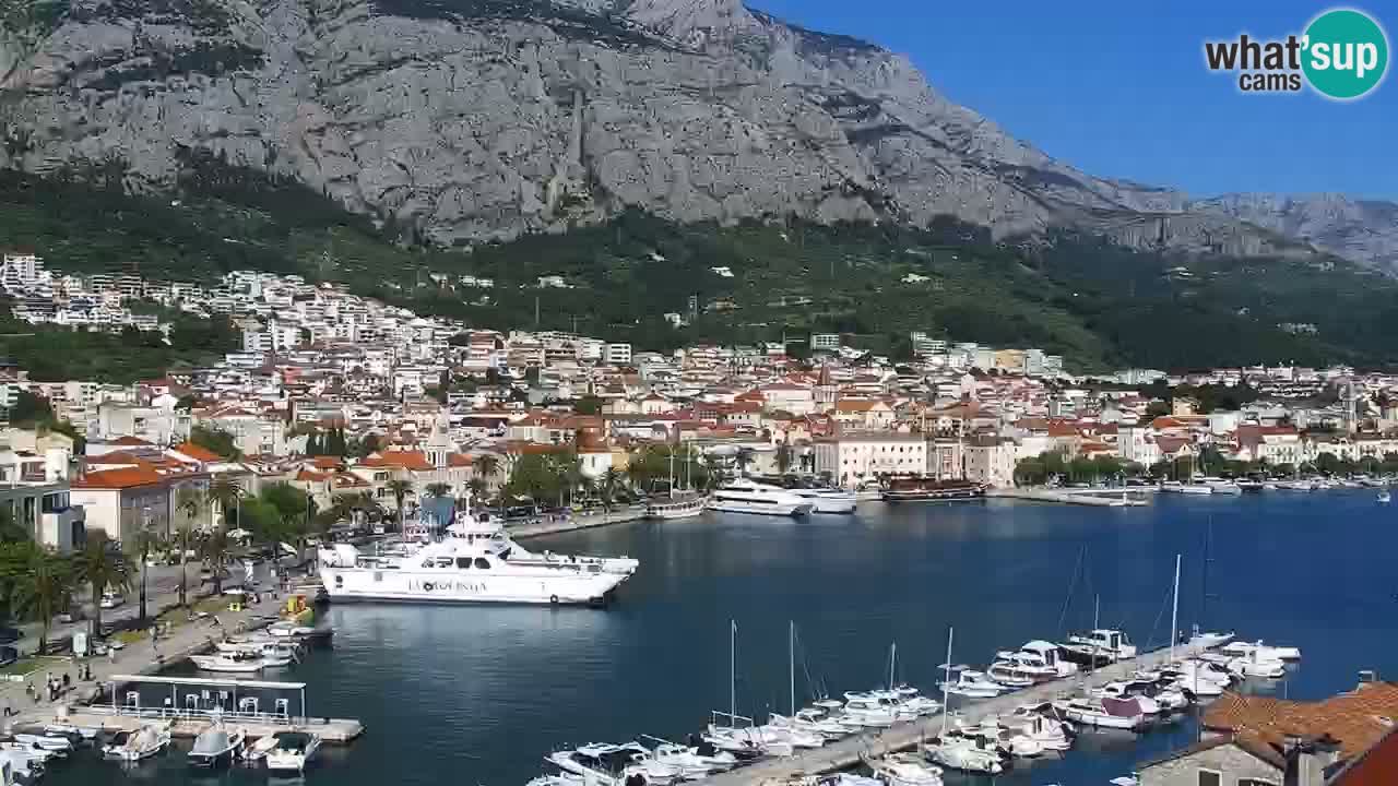 Stupendo panorama di Makarska livecam