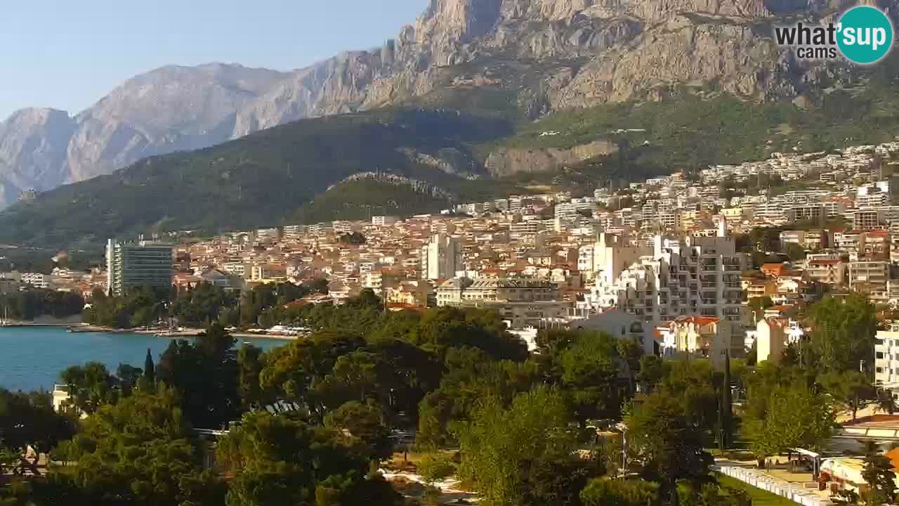 Stupendo panorama di Makarska livecam