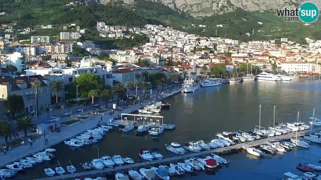 Stupendo panorama di Makarska livecam