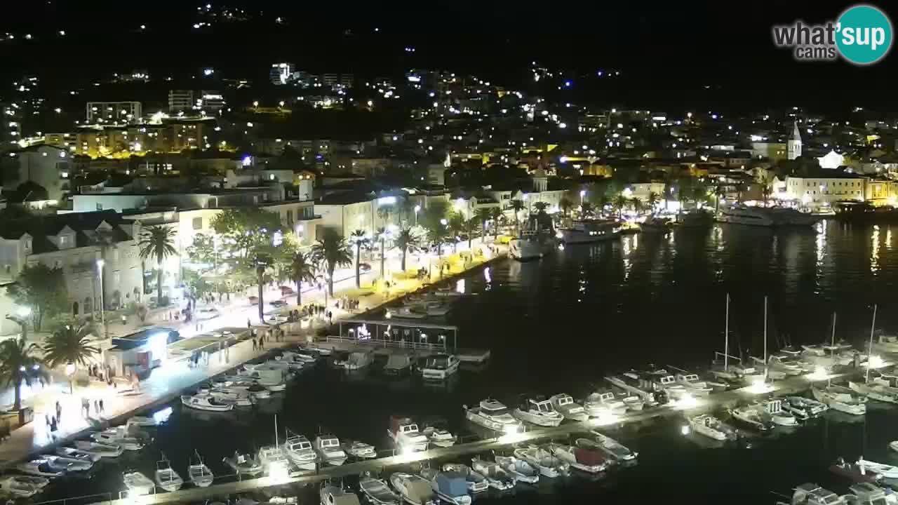 Stupendo panorama di Makarska livecam