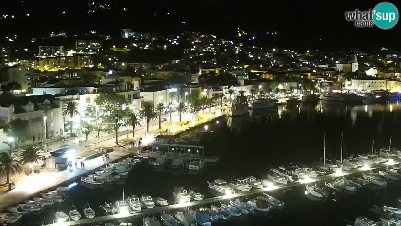 Stupendo panorama di Makarska livecam