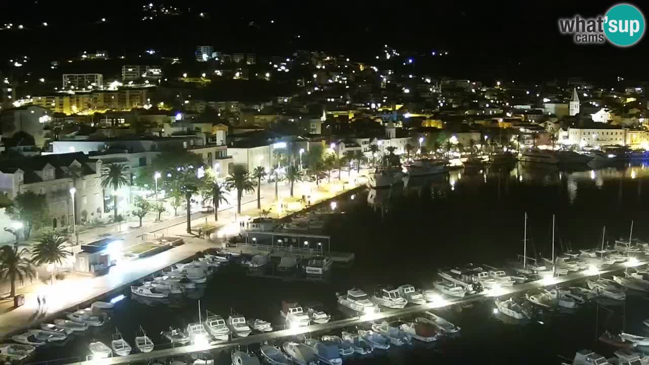 Stupendo panorama di Makarska livecam