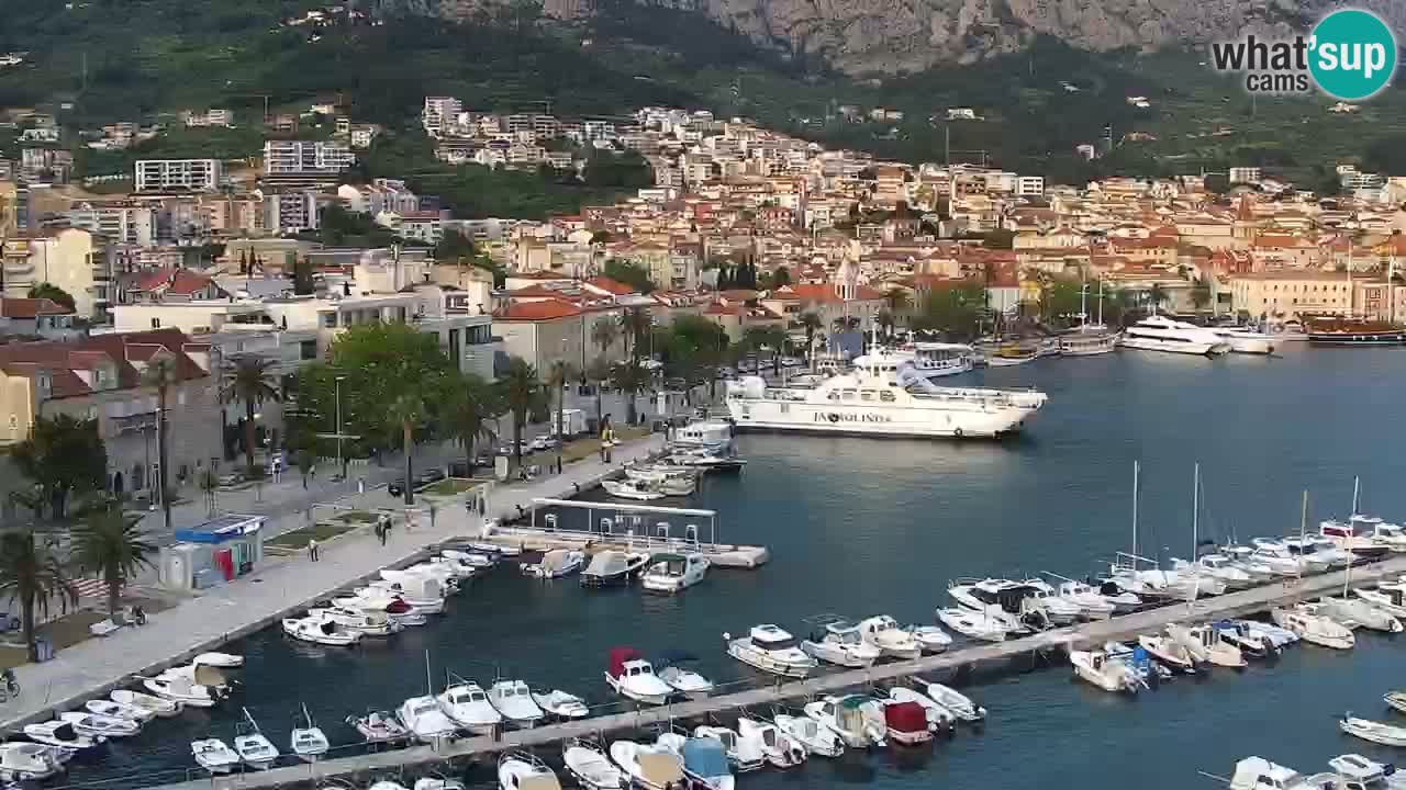 Stupendo panorama di Makarska livecam