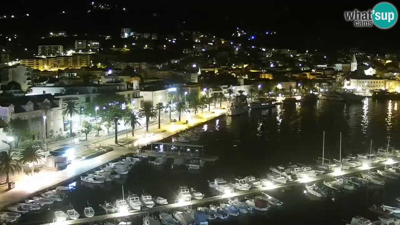 Stupendo panorama di Makarska livecam