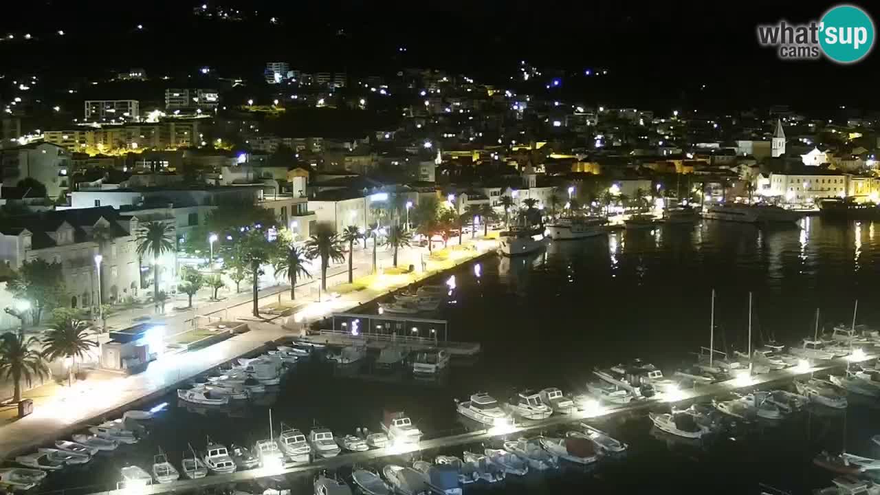 Stupendo panorama di Makarska livecam