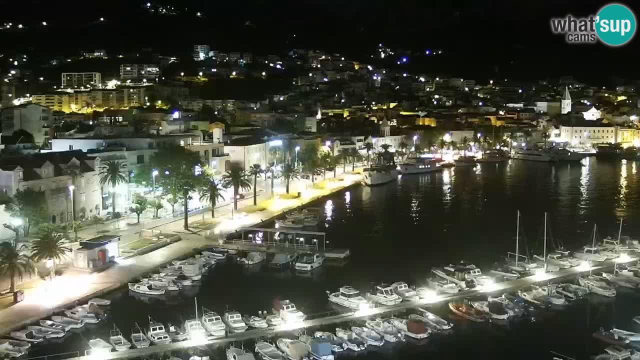 Stupendo panorama di Makarska livecam