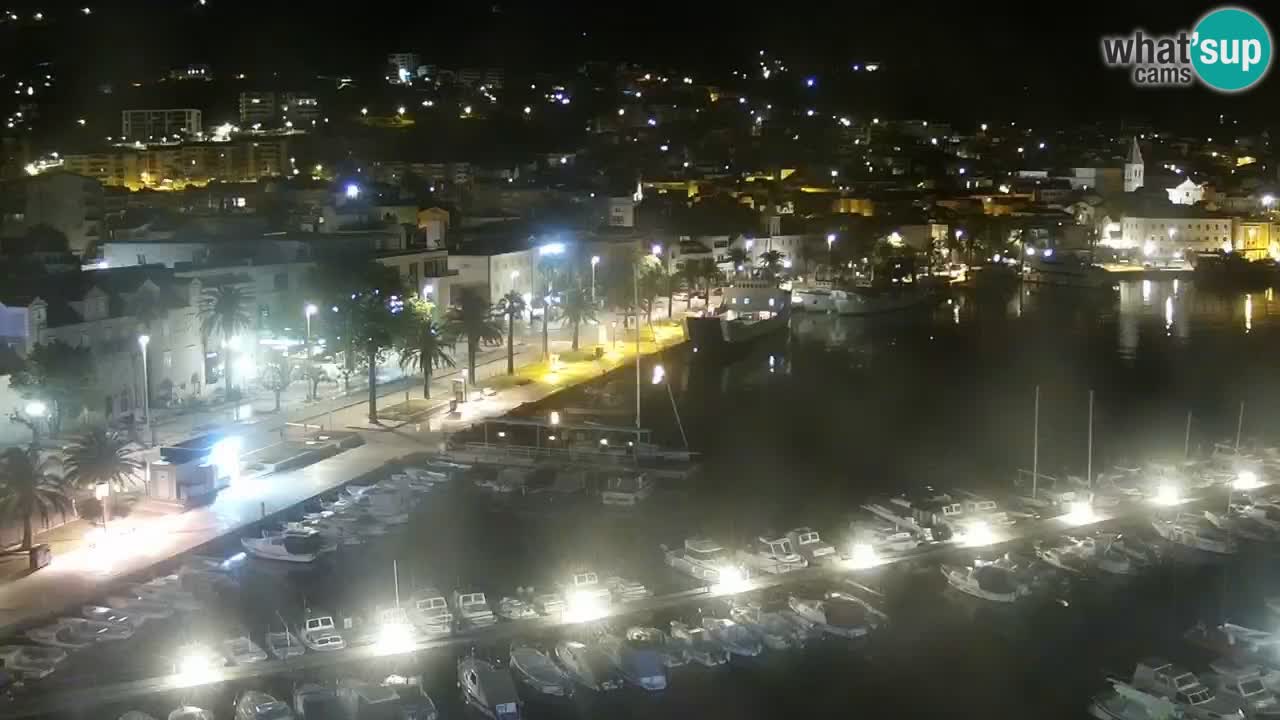 Stupendo panorama di Makarska livecam