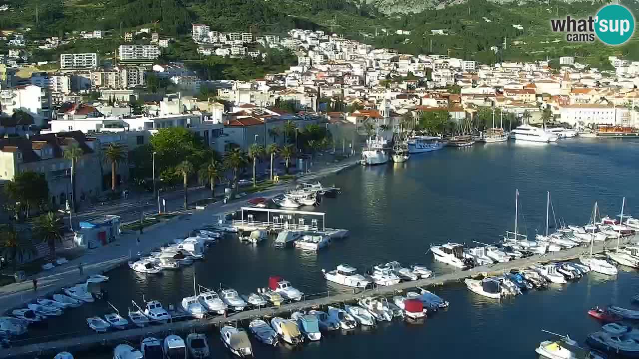 Stupendo panorama di Makarska livecam