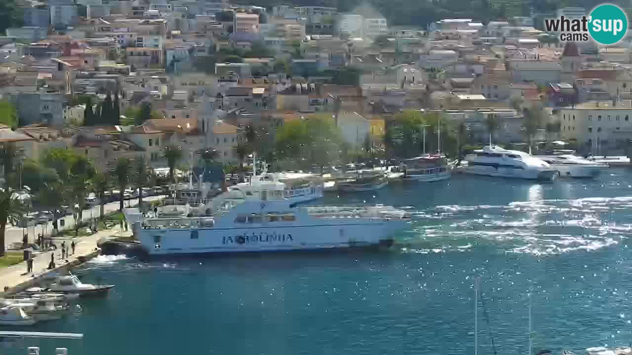 Stupendo panorama di Makarska livecam