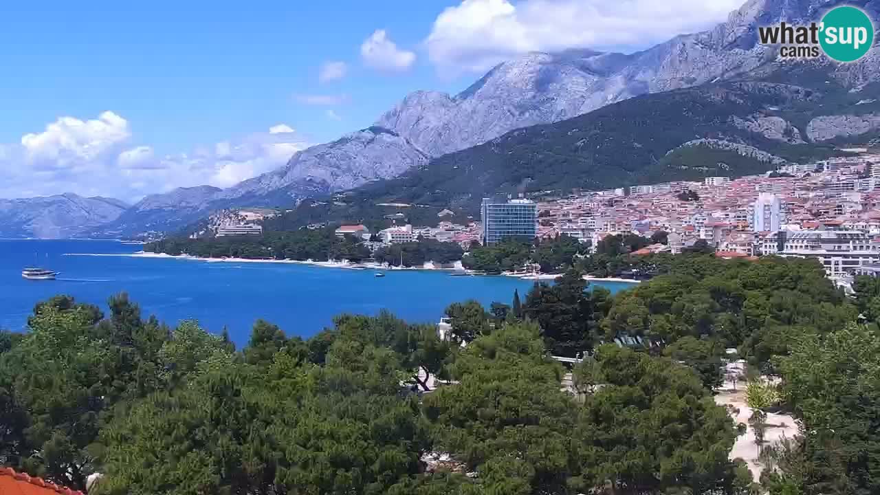 Stupendo panorama di Makarska livecam