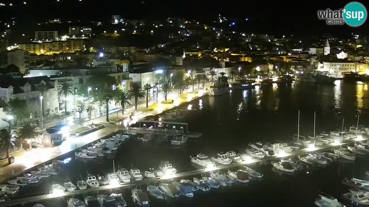 Stupendo panorama di Makarska livecam