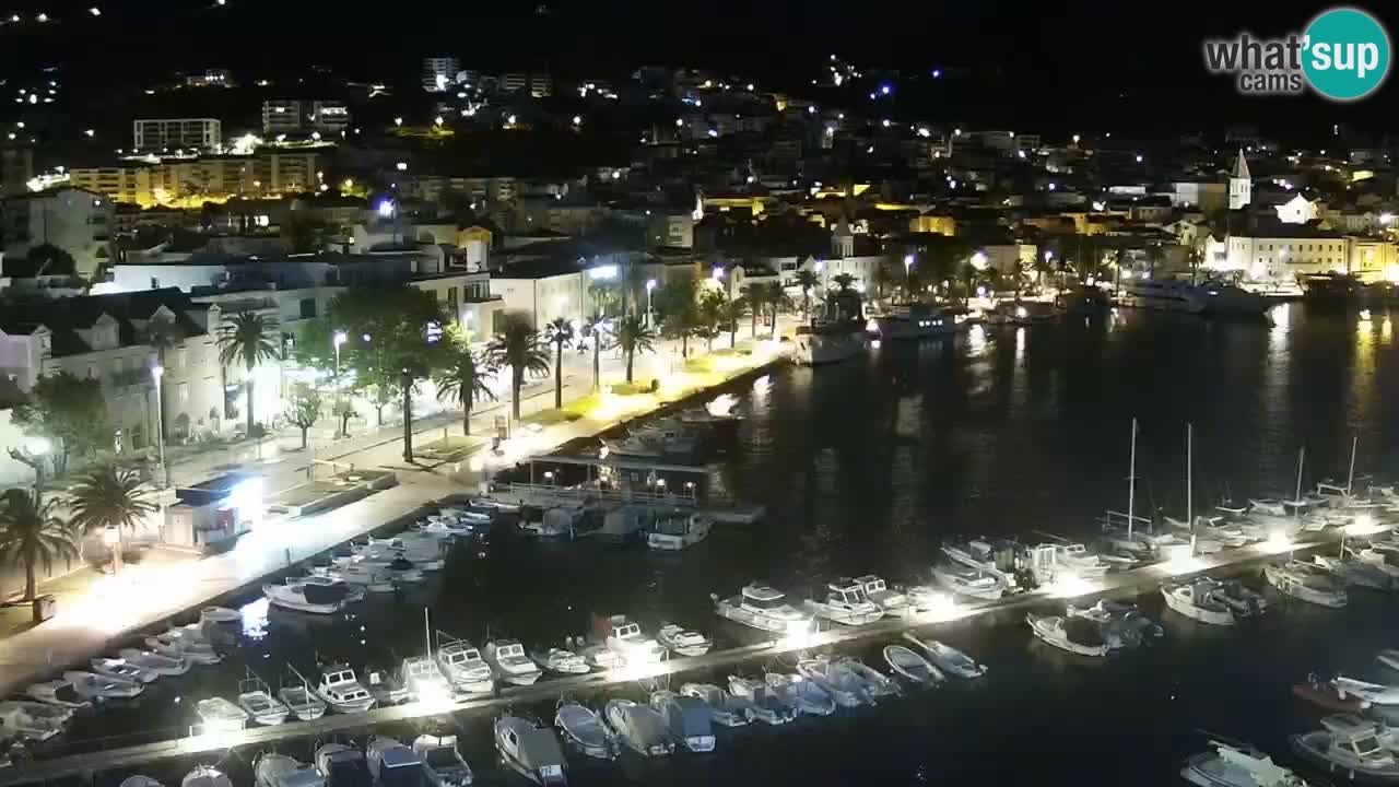 Stupendo panorama di Makarska livecam