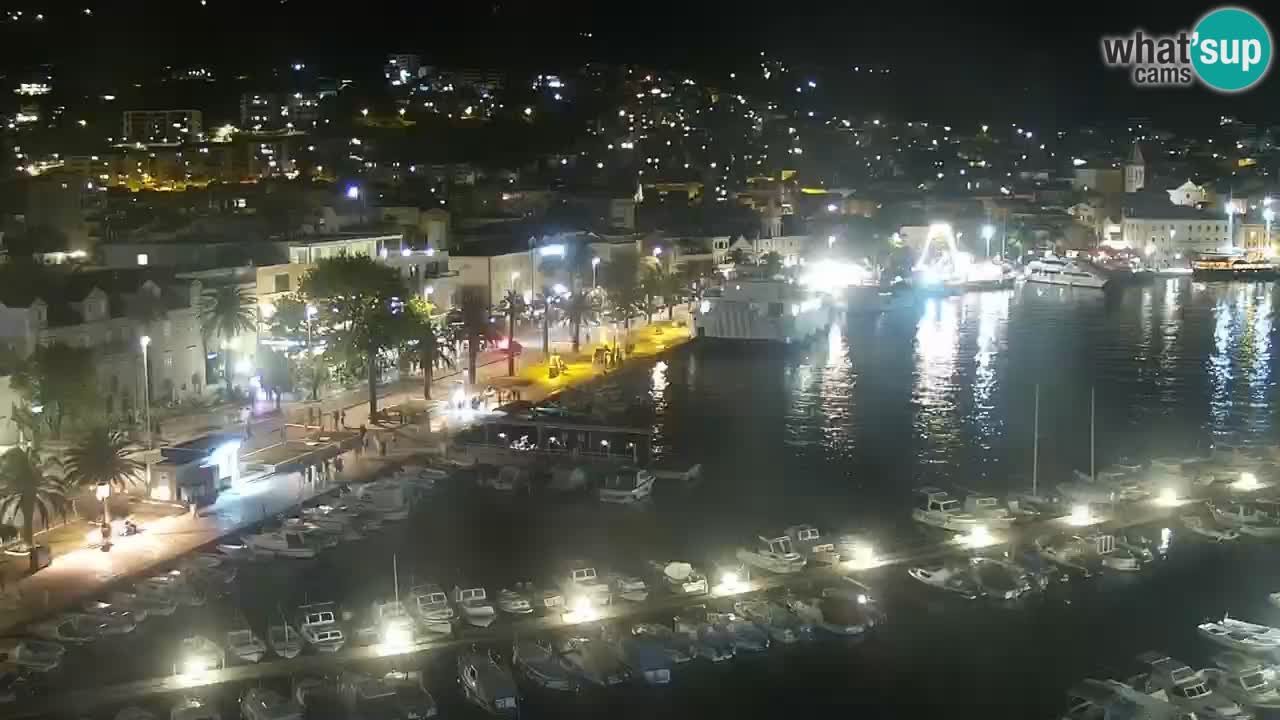 Stupendo panorama di Makarska livecam
