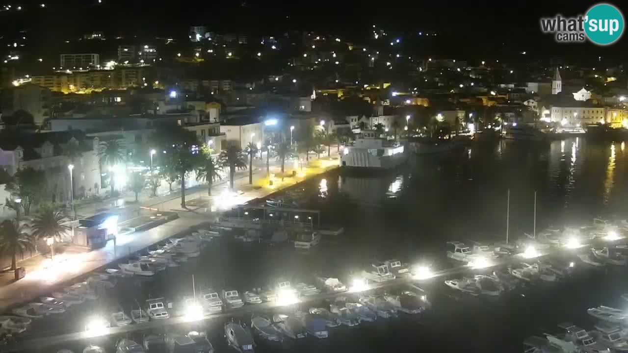 Stupendo panorama di Makarska livecam