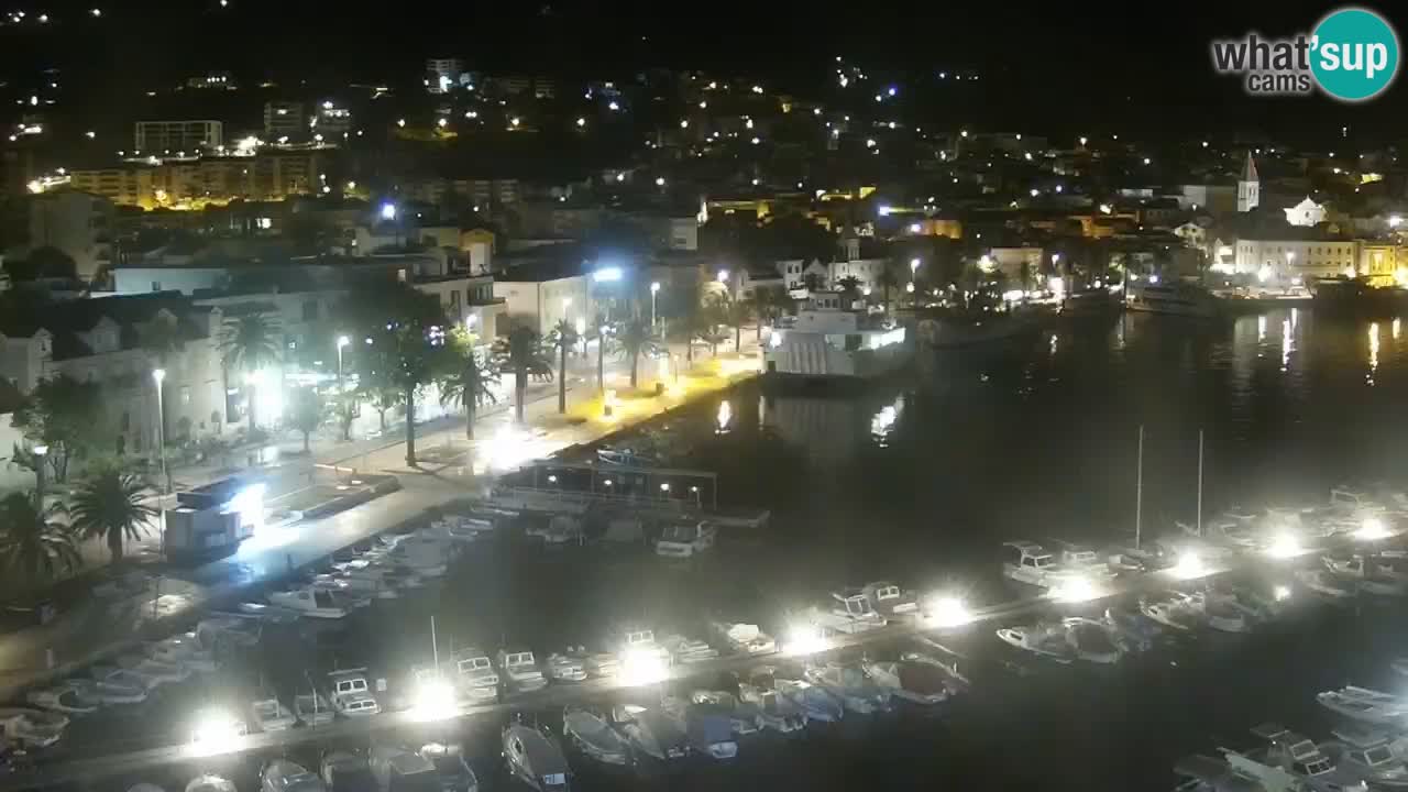 Stupendo panorama di Makarska livecam