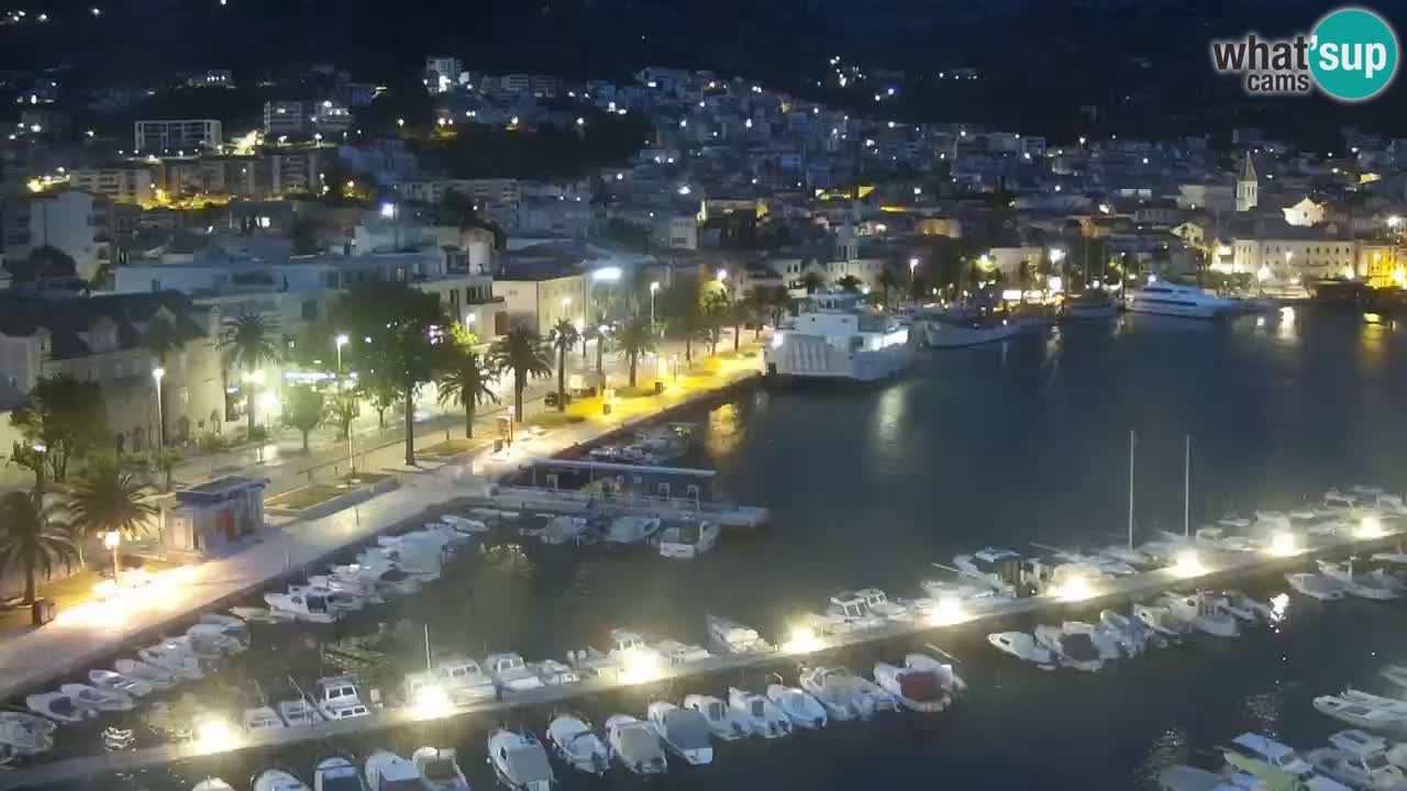 Stupendo panorama di Makarska livecam