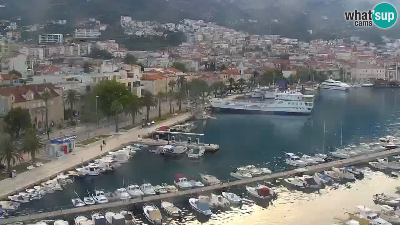 Stupendo panorama di Makarska livecam