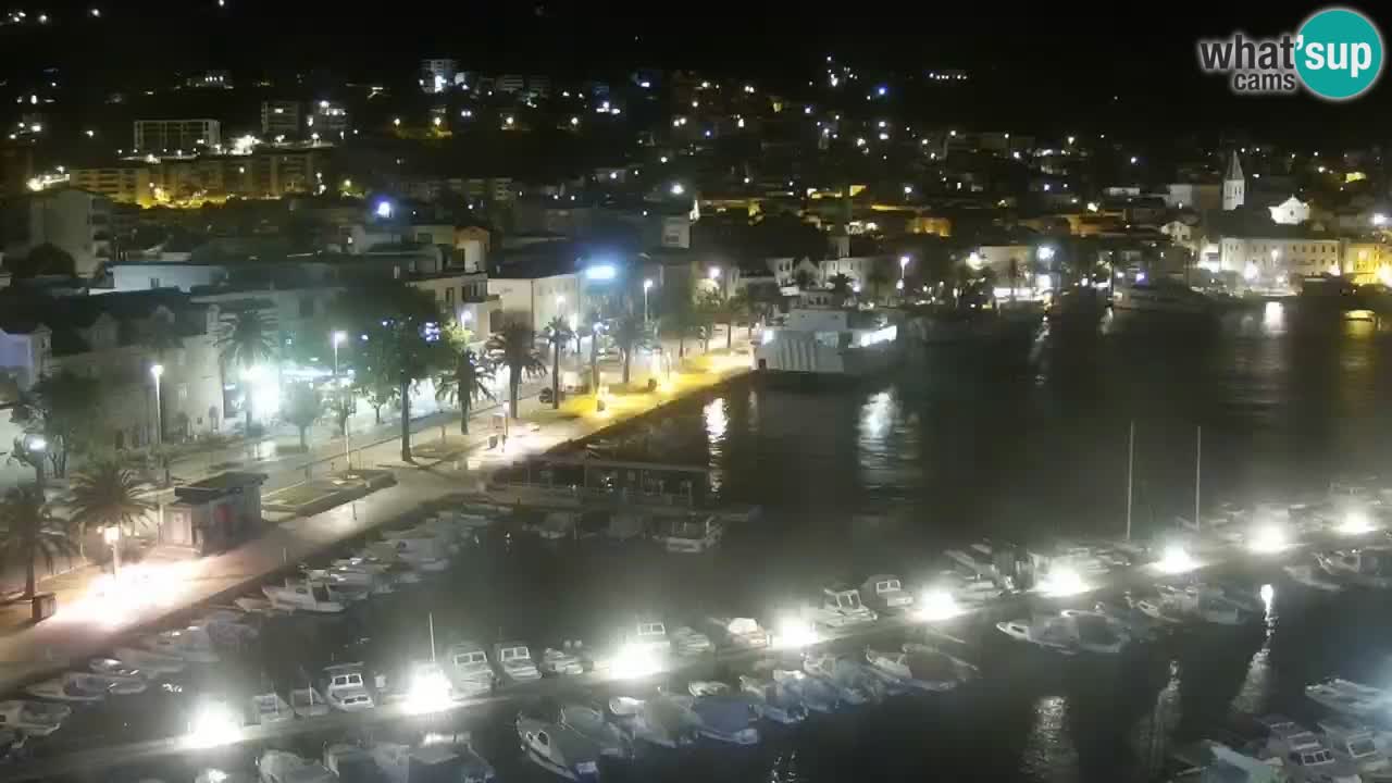 Stupendo panorama di Makarska livecam