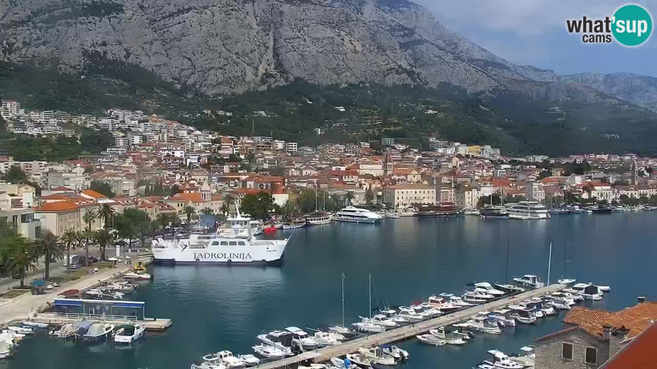 Stupendo panorama di Makarska livecam