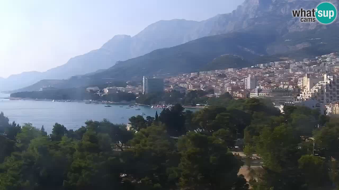 Stupendo panorama di Makarska livecam