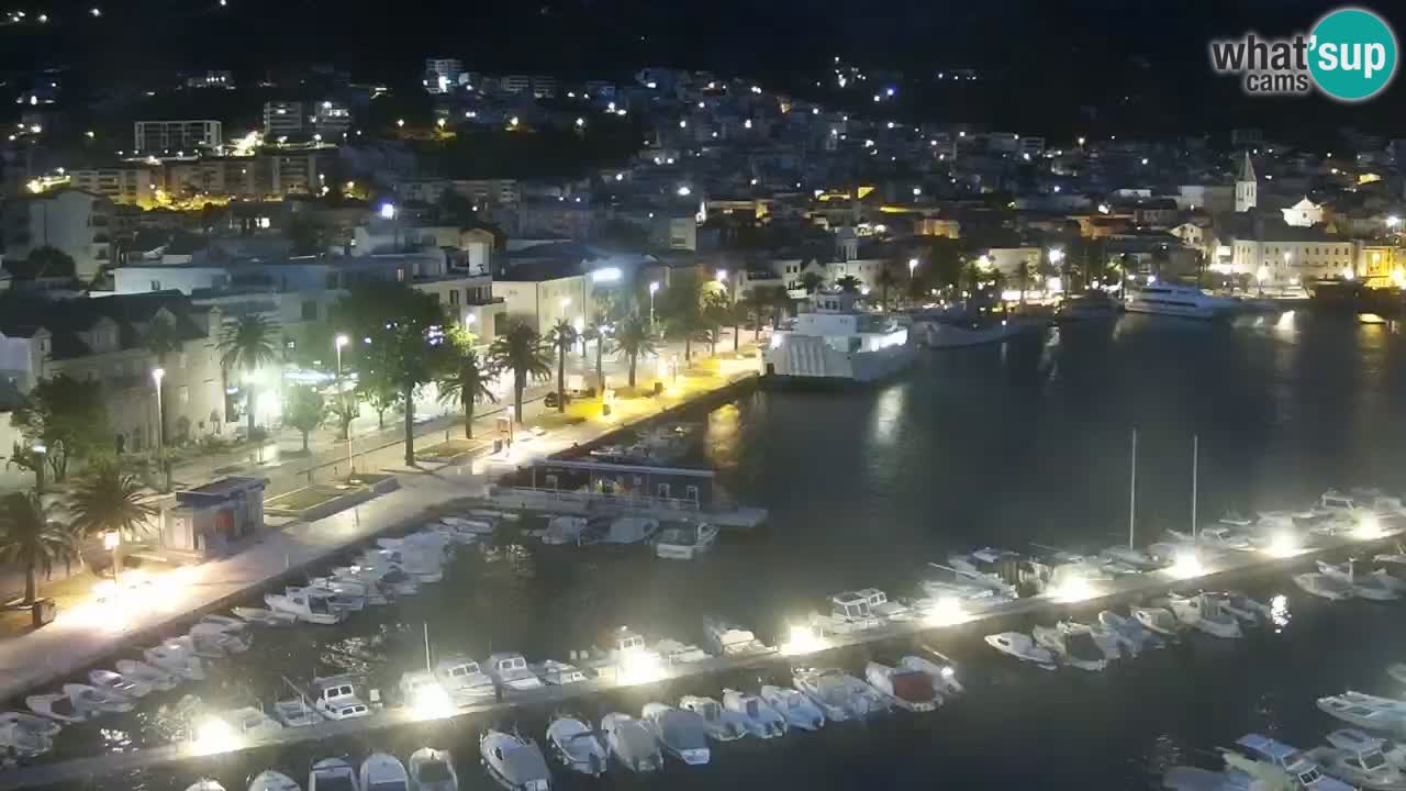 Stupendo panorama di Makarska livecam