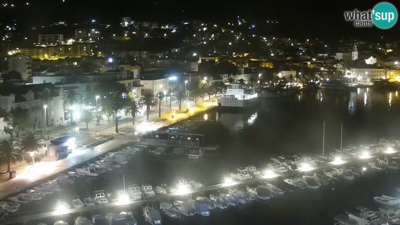 Stupendo panorama di Makarska livecam
