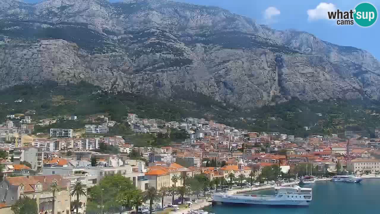 Stupendo panorama di Makarska livecam
