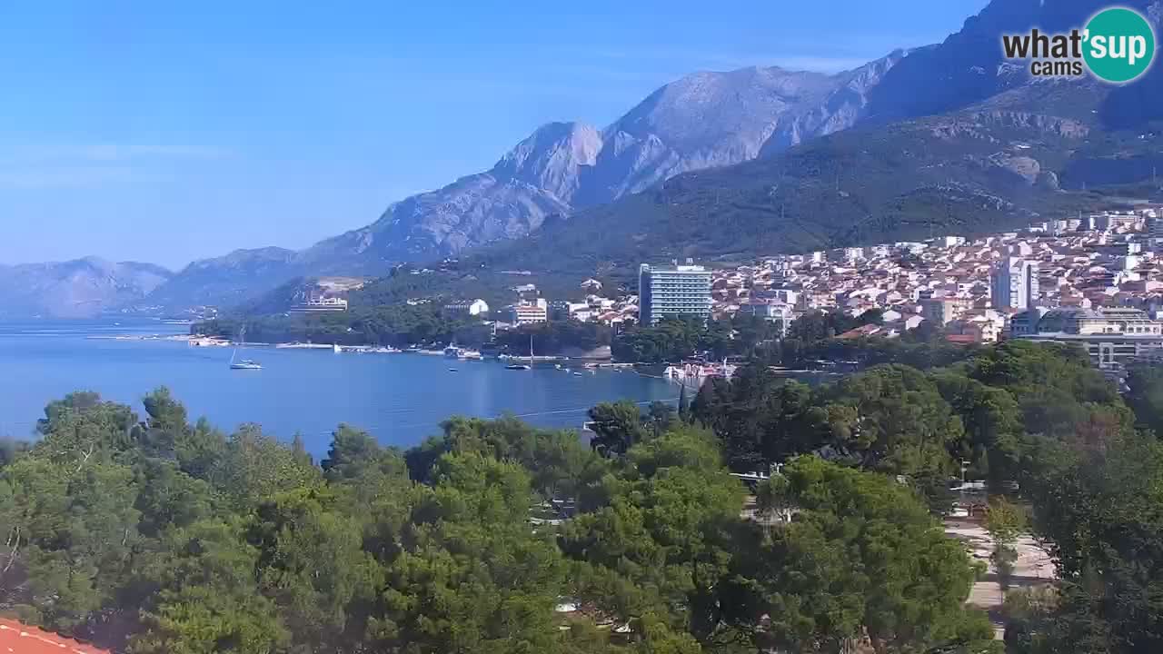 Stupendo panorama di Makarska livecam